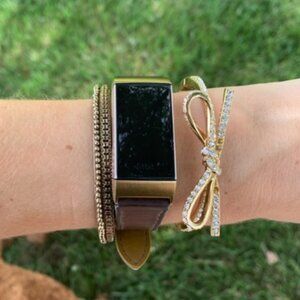 Kate Spade New York Gold Bow Crystal Bracelet